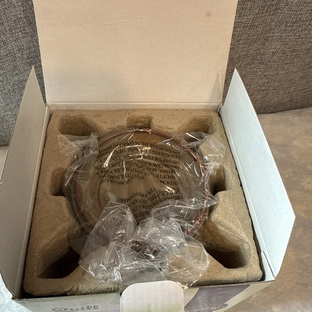 NEW Scentsy QUILL Wax Warmer‎ Mid Size Brown 2010 RETIRED MSW-QUIL